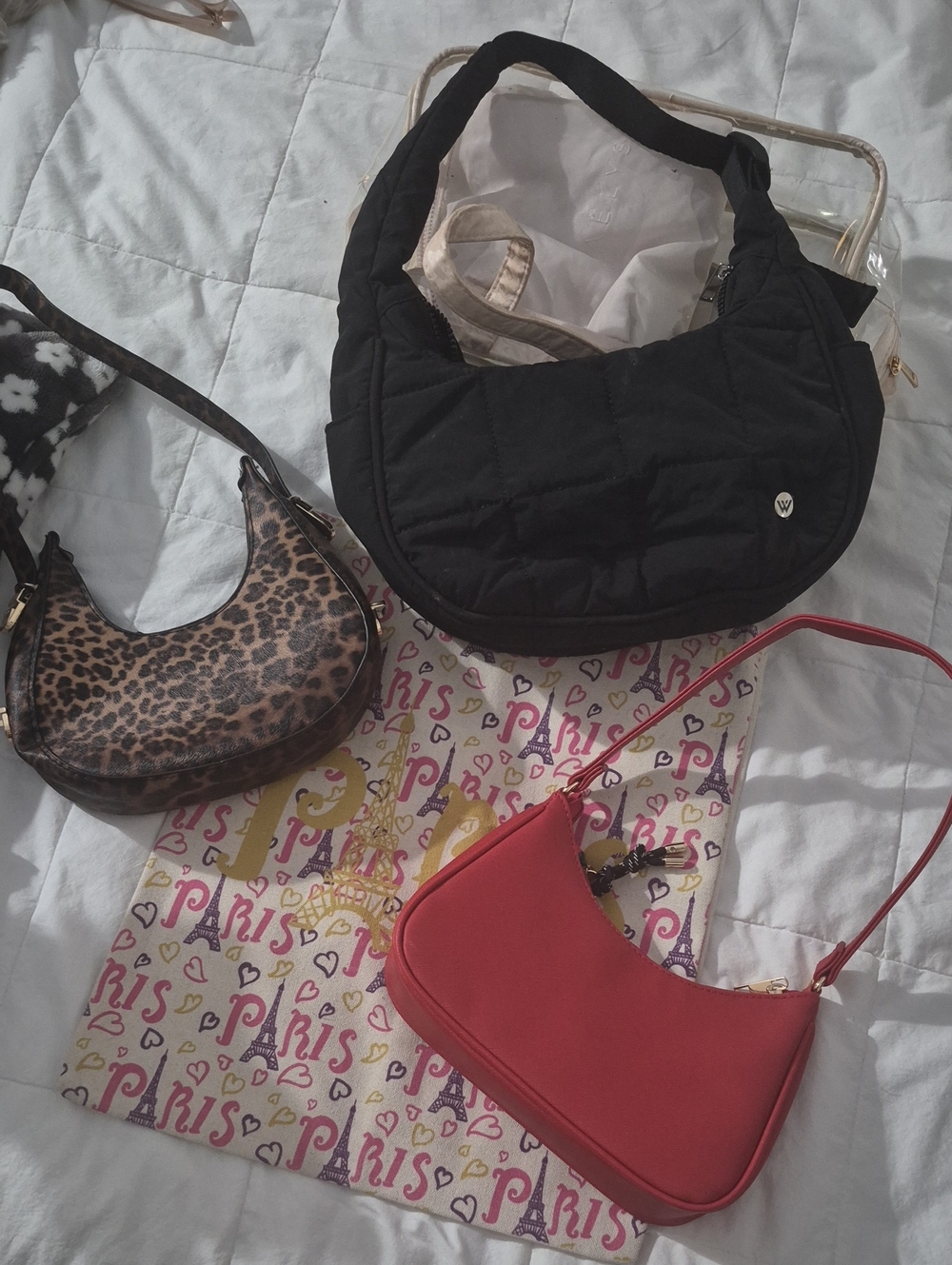 Bundle Of Cute Bags. And A Paris Tote Bag From PARIS.